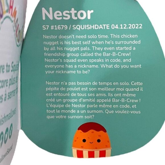 NWT Foodie Squishmallow Set 7.5” Saku Pizza Gideon Guac Nestor Nugget Janna Jam - Picture 10 of 13